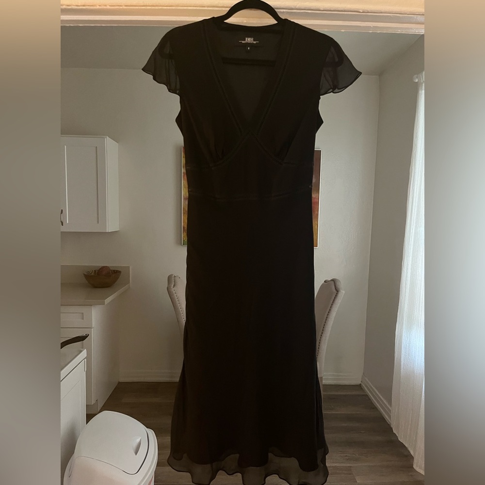 Silk little black dress